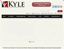 Tablet Screenshot of kylechamber.org